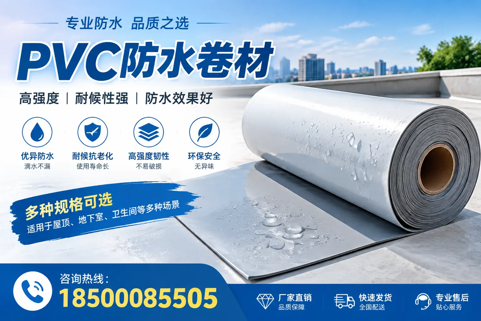 选用PVC防水卷材时需要避开的常见误区,特别是在烟台